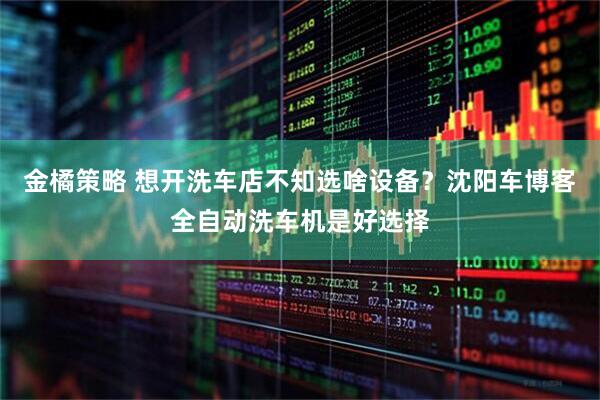 金橘策略 想开洗车店不知选啥设备？沈阳车博客全自动洗车机是好选择
