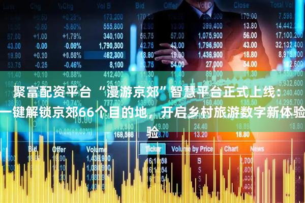 聚富配资平台 “漫游京郊”智慧平台正式上线： 一键解锁京郊66个目的地，开启乡村旅游数字新体验